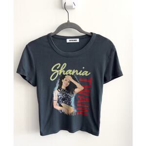 Daydreamer - Women's Vintage Black, Shania Twain, Shrunken Graphic Tee (S)